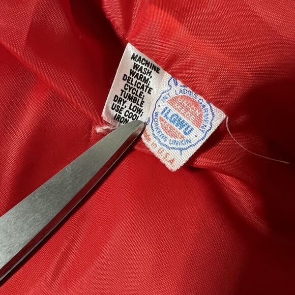 VTG Roth-Le Cover Red Cropped Blazer Ultra Suede Vegan Faux Size 16 US Made - Picture 7 of 10